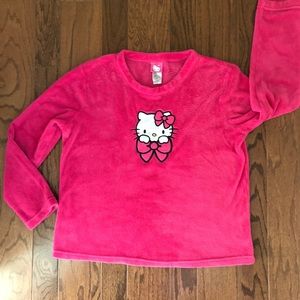 Hello Kitty adult large fluffy pink top - long sleeve